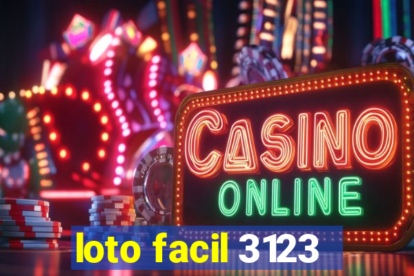 loto facil 3123