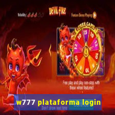 w777 plataforma login