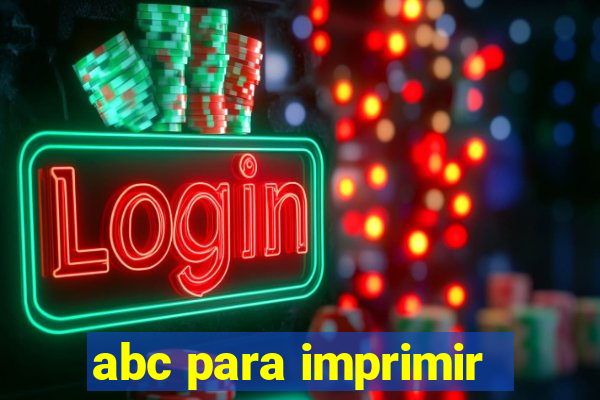 abc para imprimir