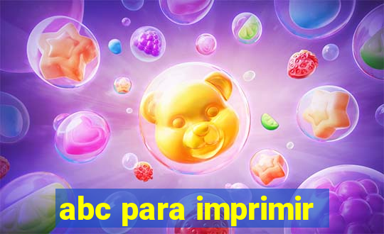 abc para imprimir