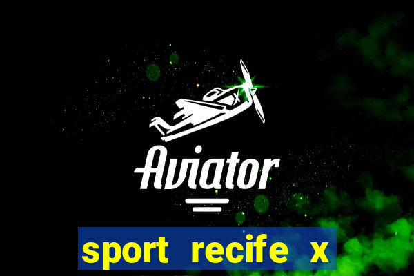 sport recife x novorizontino palpites