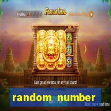 random number generator slot machine