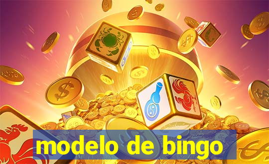 modelo de bingo