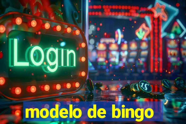 modelo de bingo