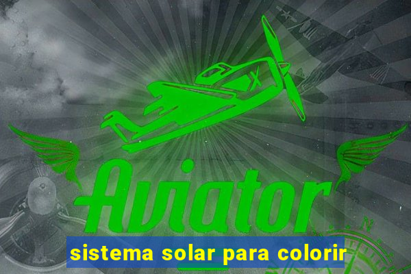 sistema solar para colorir