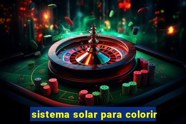 sistema solar para colorir