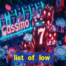 list of low volatility slot machines