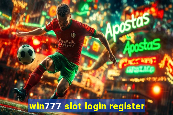 win777 slot login register