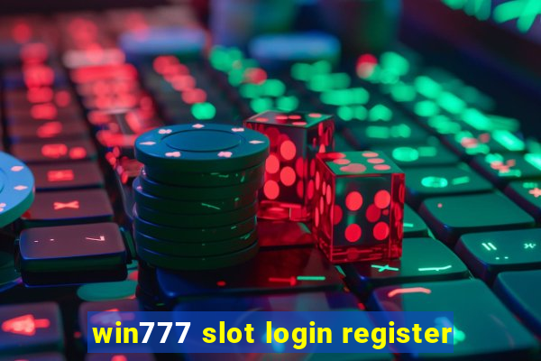 win777 slot login register