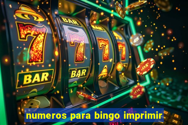 numeros para bingo imprimir