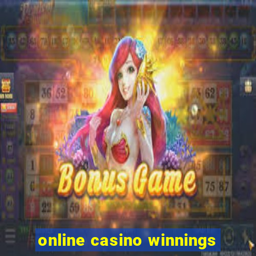 online casino winnings