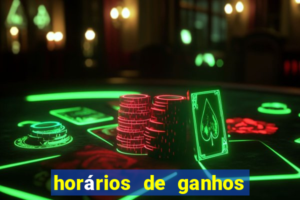 horários de ganhos no fortune tiger