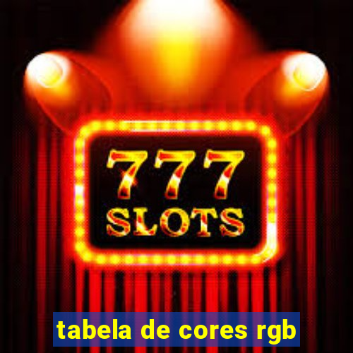 tabela de cores rgb