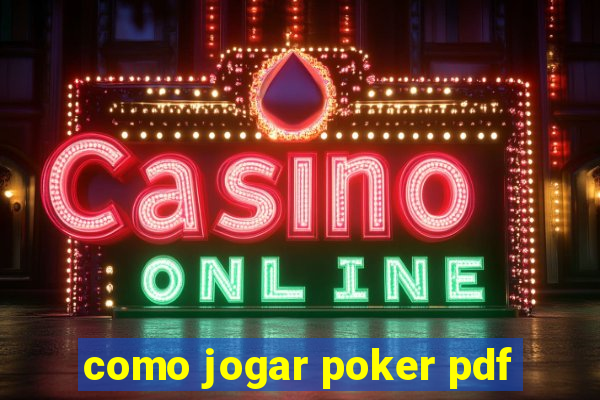 como jogar poker pdf