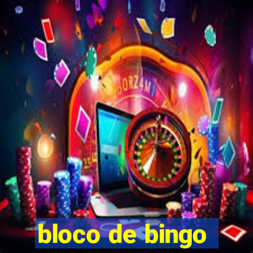 bloco de bingo