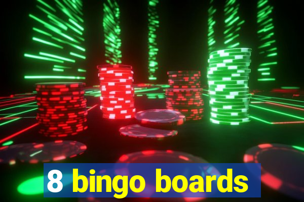 8 bingo boards