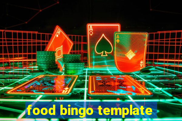 food bingo template