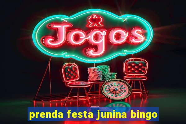 prenda festa junina bingo