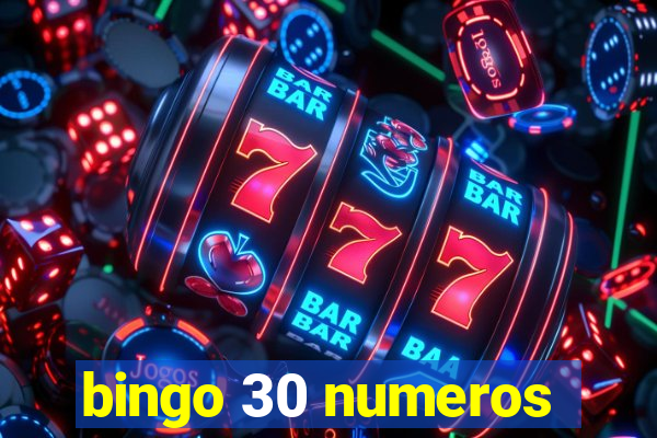 bingo 30 numeros