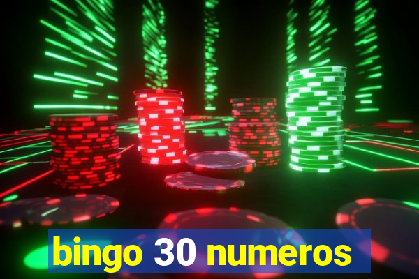 bingo 30 numeros