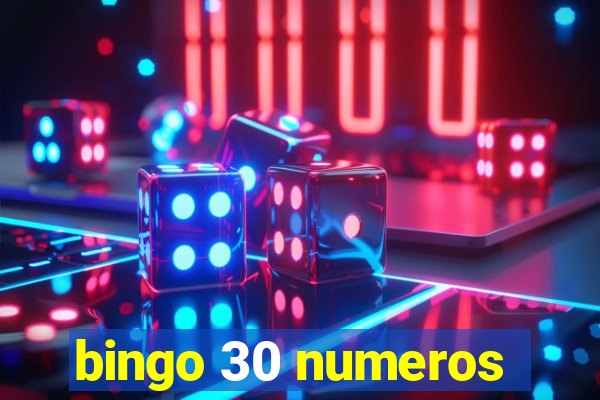 bingo 30 numeros