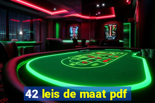 42 leis de maat pdf