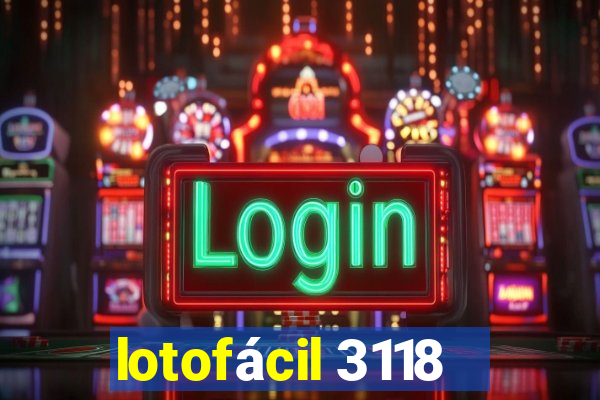 lotofácil 3118