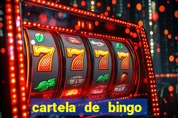 cartela de bingo para educa??o infantil