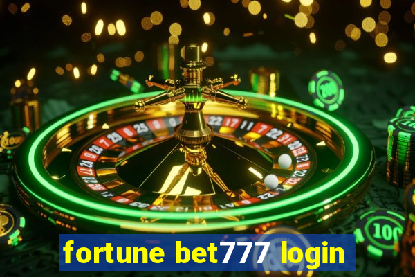 fortune bet777 login