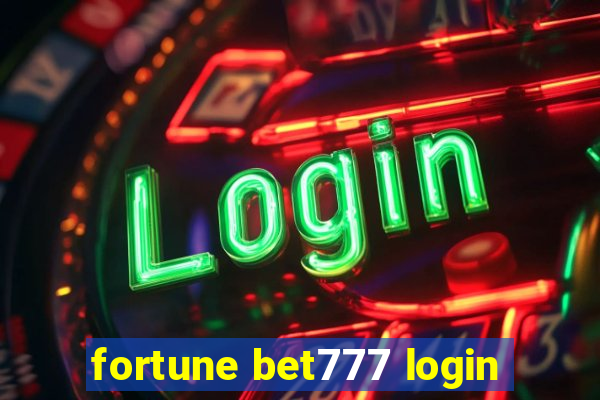 fortune bet777 login