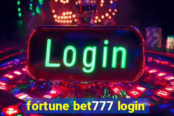 fortune bet777 login