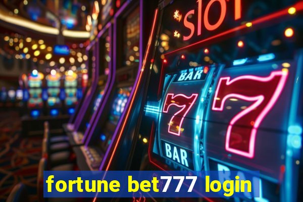 fortune bet777 login