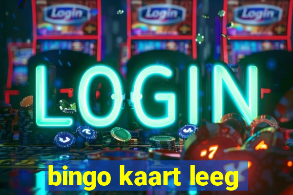 bingo kaart leeg