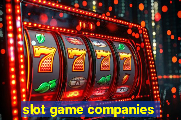 slot game companies