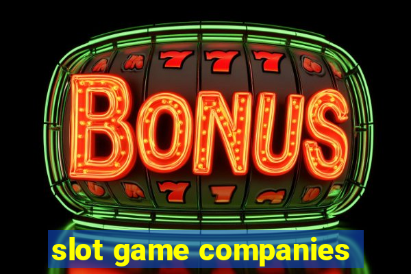 slot game companies