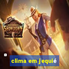 clima em jequié