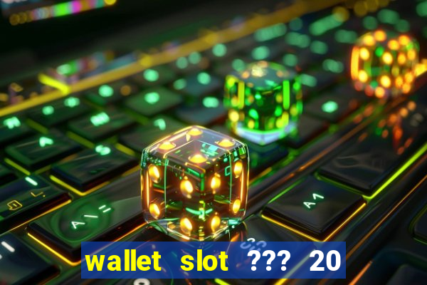 wallet slot ??? 20 ??? 100