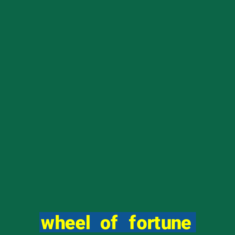 wheel of fortune real money game