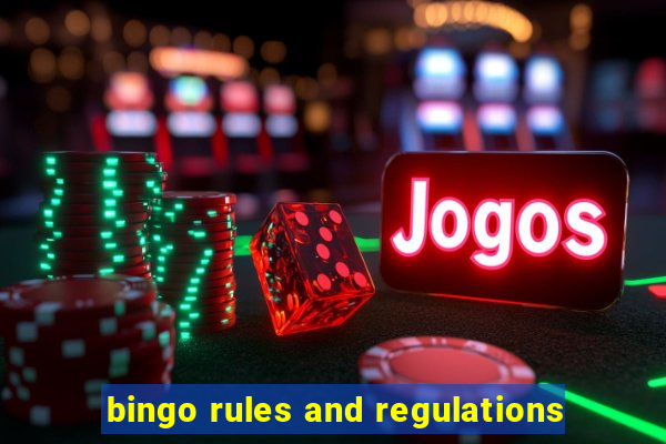 bingo rules and regulations