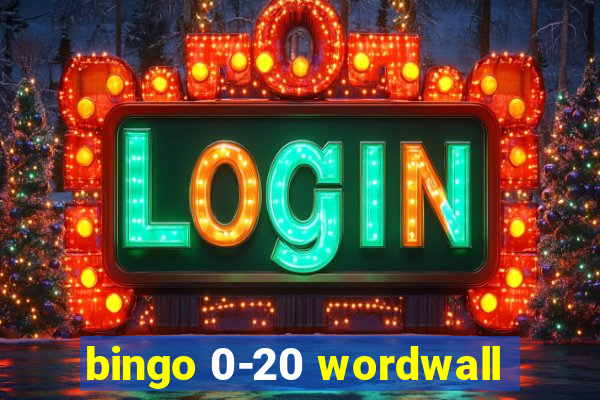 bingo 0-20 wordwall