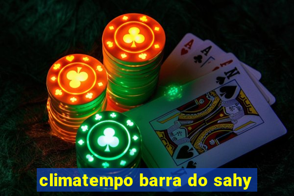 climatempo barra do sahy