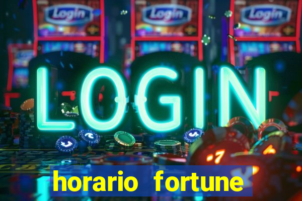 horario fortune tiger hoje