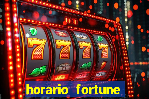 horario fortune tiger hoje