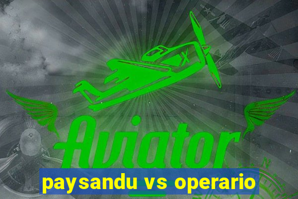 paysandu vs operario