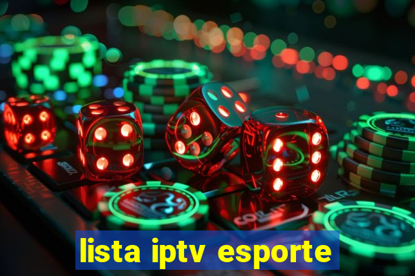 lista iptv esporte