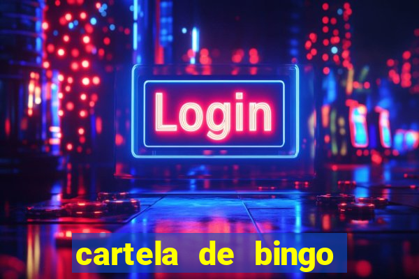 cartela de bingo da sorte