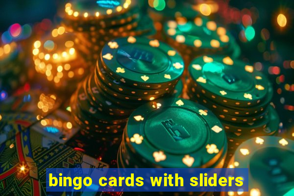 bingo cards with sliders