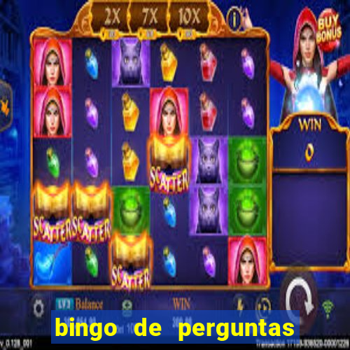 bingo de perguntas e respostas