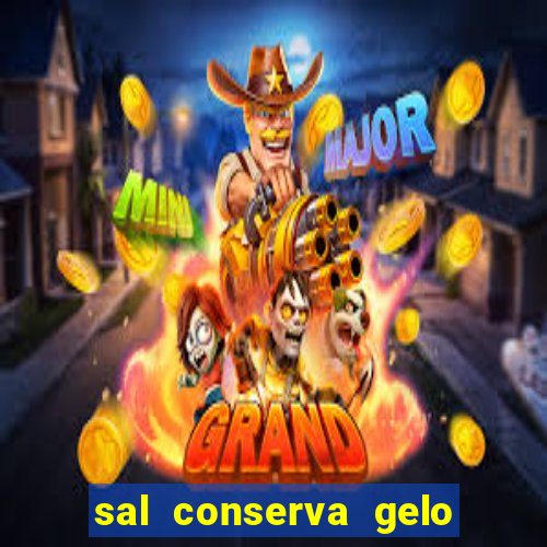 sal conserva gelo mais tempo