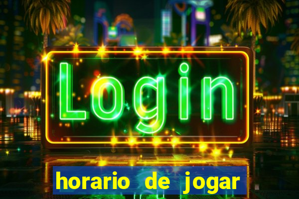 horario de jogar fortune tiger